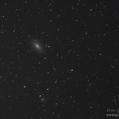 Galaxias M81 y M82 con la supernova SN2014J