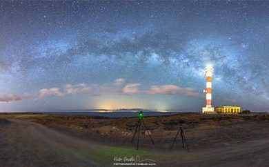 Milky Way Arc from Poris de Abona Lighthouse