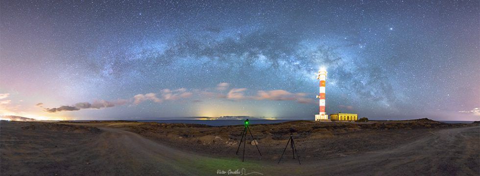 Milky Way Arc from Poris de Abona Lighthouse