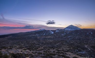 El Teide desde Izaña con luz crepuscular