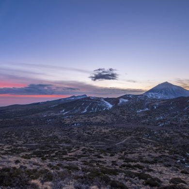 Teide from Izaña at twilight