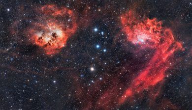 Nebulosas IC405 e IC410